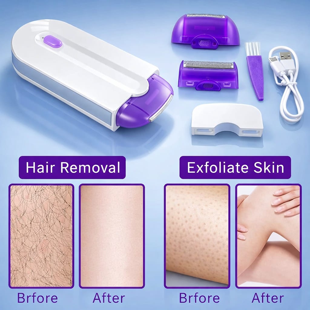 Painless Electric Hair Remover for Women – Instant Smooth Skin Shaver